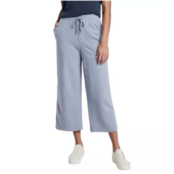 Athleta Pants - Athleta Light Blue Wide Leg Cropped Pants